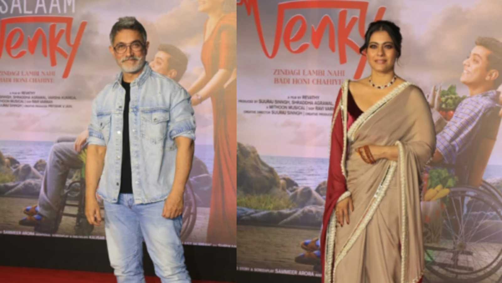 Aamir Khan, Kajol and others make the Salaam Venky screening a starry affair, see pics