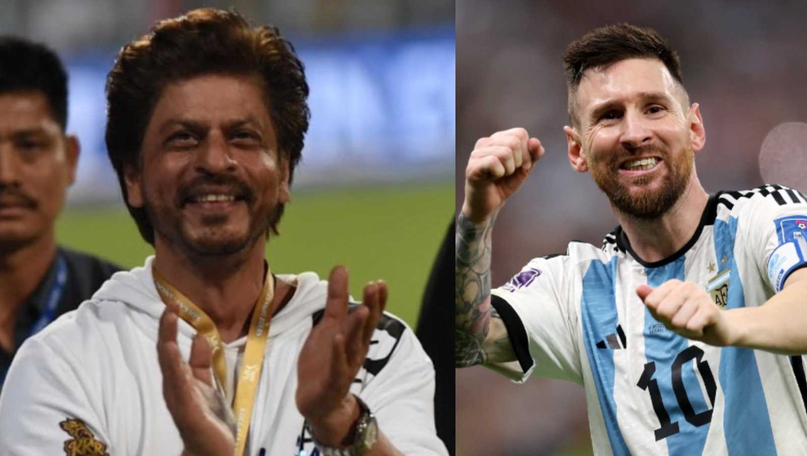 'Legend talking about a legend' : Shah Rukh Khan praises Messi's talent and hard work after latter's win at the FIFA World Cup