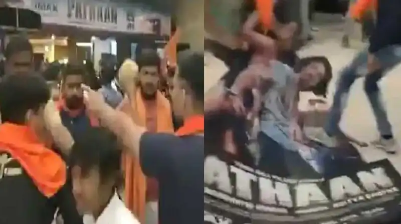 'Movie is getting free publicity': Shah Rukh Khan's Pathaan poster torn down at Ahmedabad mall during Bajrang Dal protest, netizens react