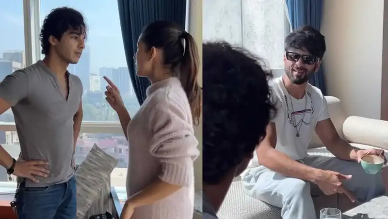 Shahid Kapoor and Ishaan Khatter recreate Dil Chahta Hai scene but Mira steals the show with one tight slap; watch