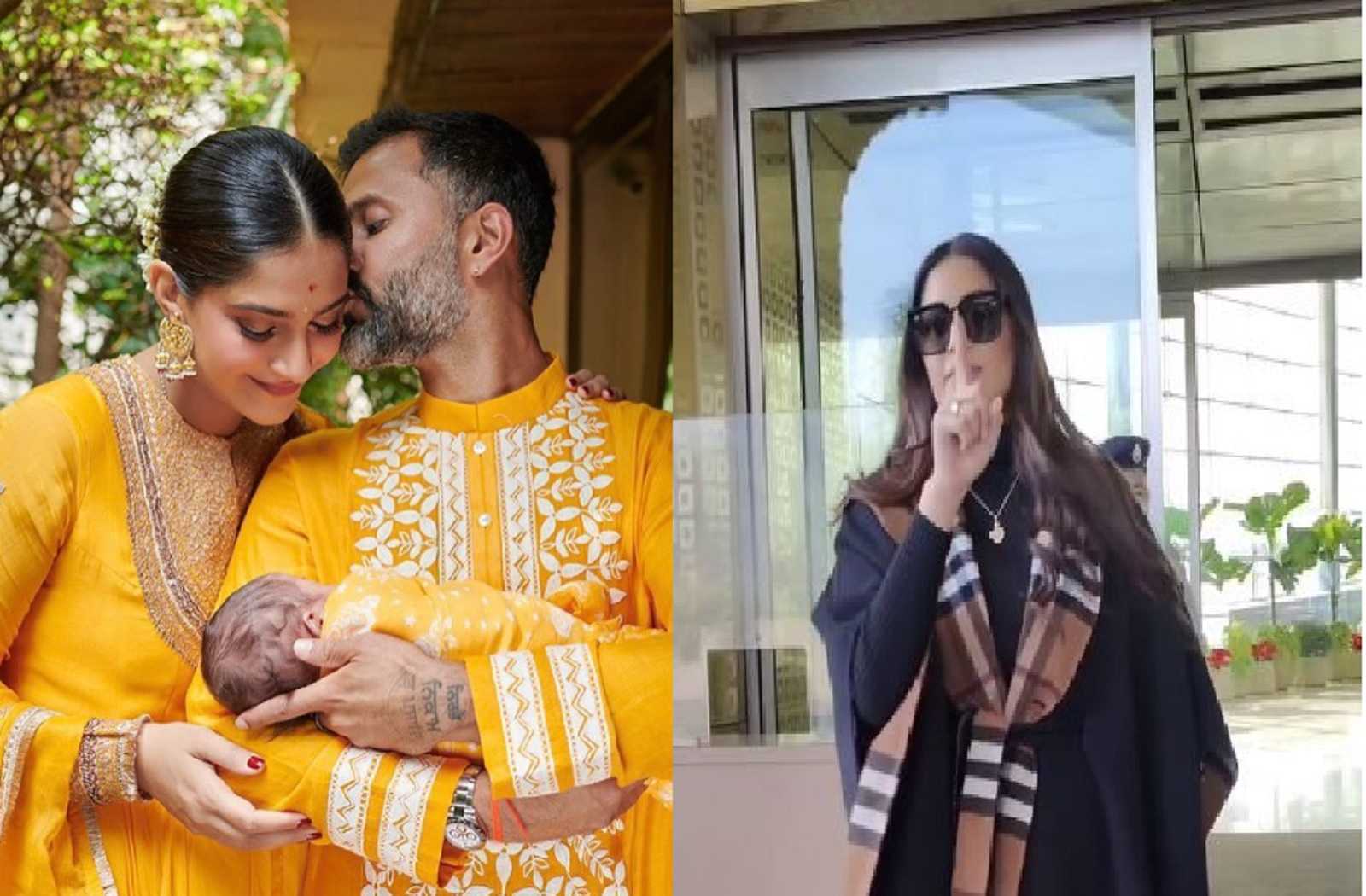 Sonam Kapoor requests paps to not click her son Vayu's photo at airport: 'Mera beta araha....'