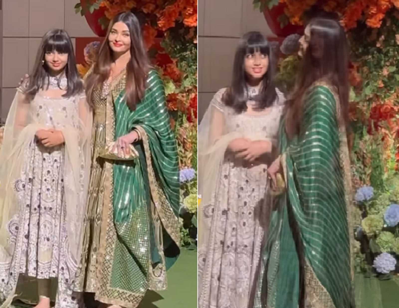'Stars ke bacche itne jaldi bade...': Aishwarya and Aaradhya arrive in salwar kameez at Anant Ambani's engagement, netizens react