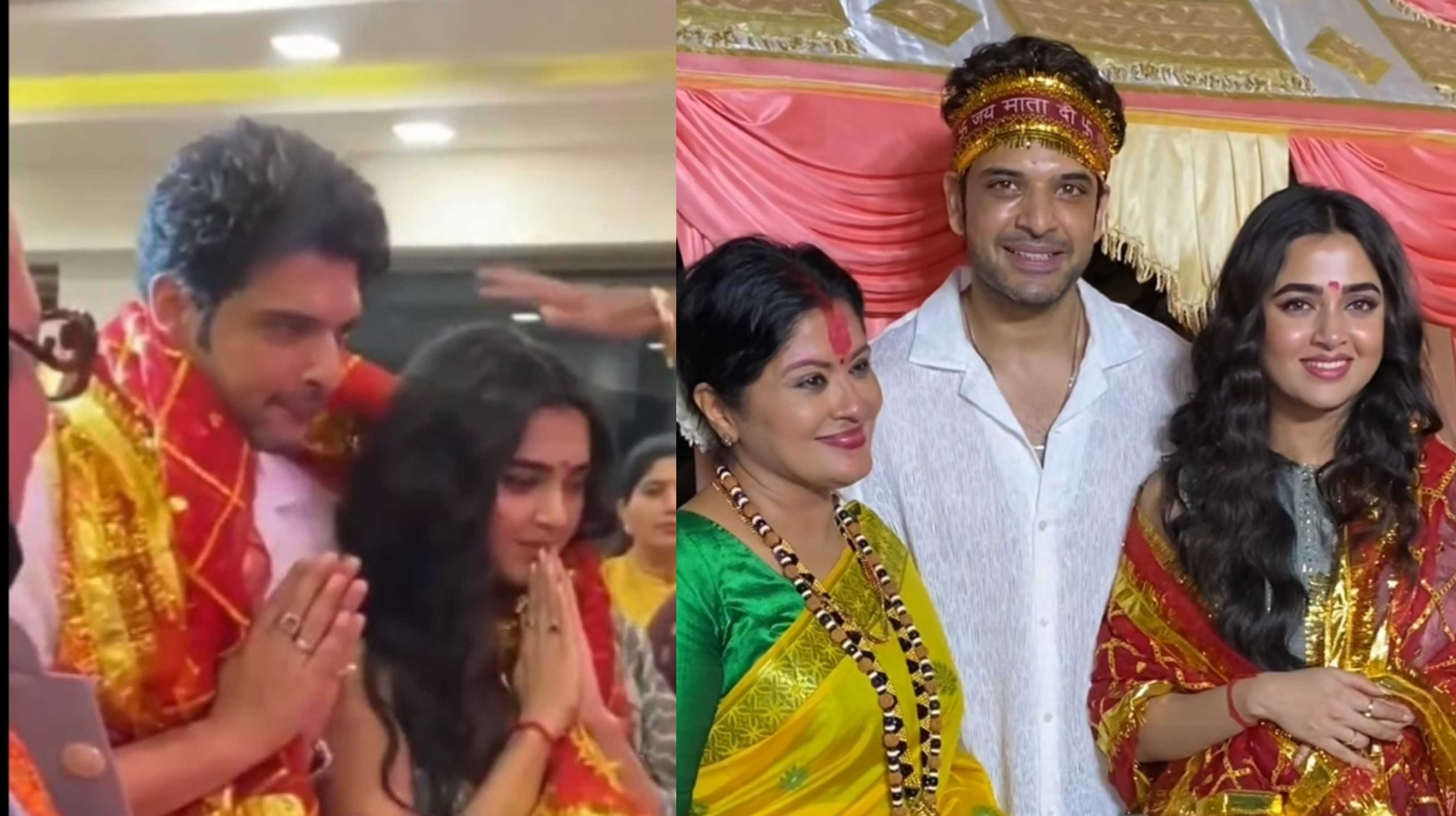 Tejasswi Prakash and Karan Kundrra give fans ‘married couple vibes’ as they attend Mata Ki Chowki together; watch