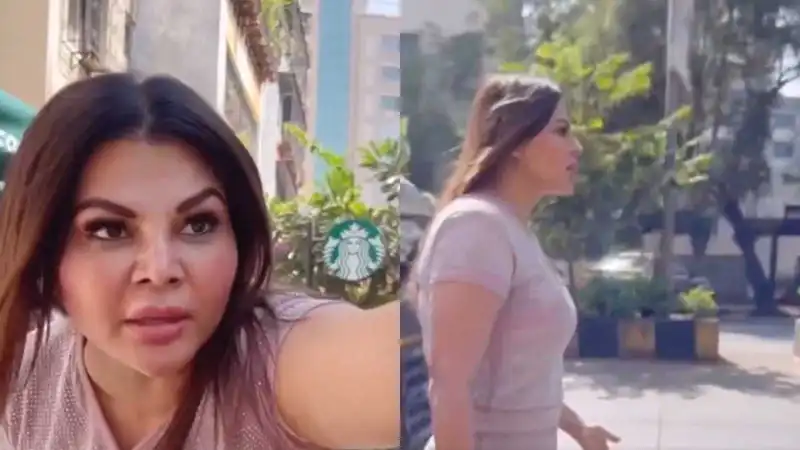 Rakhi Sawant takes wedding drama with Adil Durrani to the streets, tells a standing car driver, 'Kuchal de mere ko'