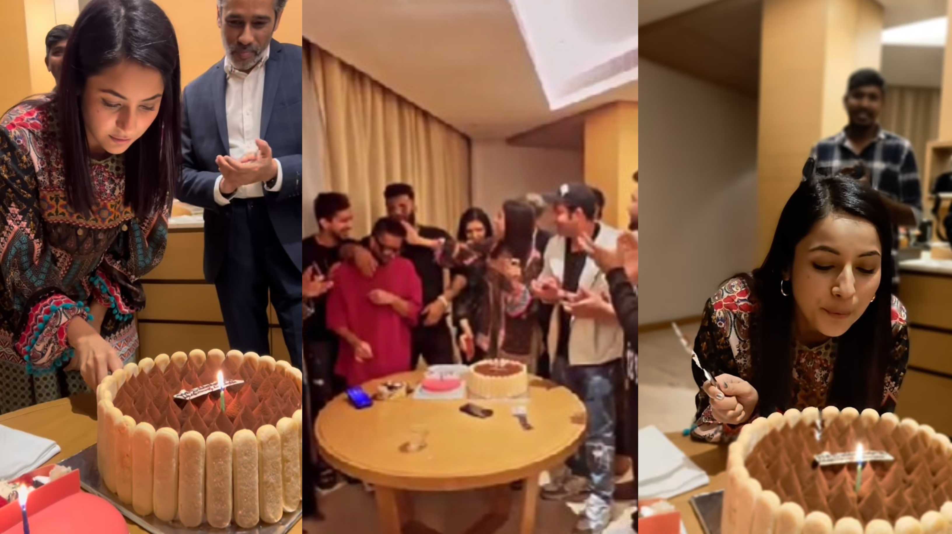 ‘Main wish nahi maangti’: Shehnaaz Gill celebrates her birthday; smears cake on Shehbaz’s face in fun video