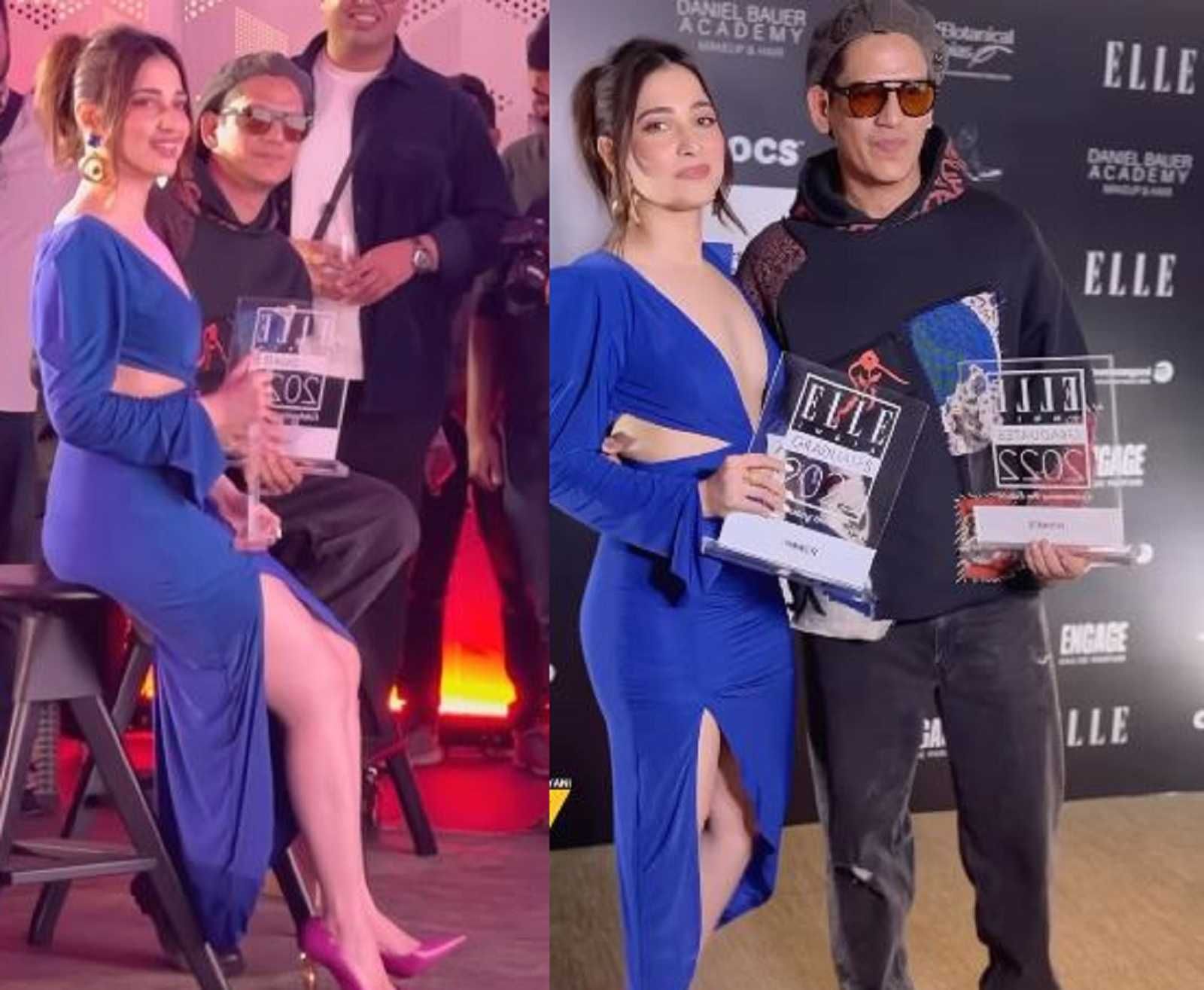 'Isse kaise patt gayi ye': Rumoured couple Tamannaah Bhatia and Vijay Varma pose together at Elle Awards, netizens react