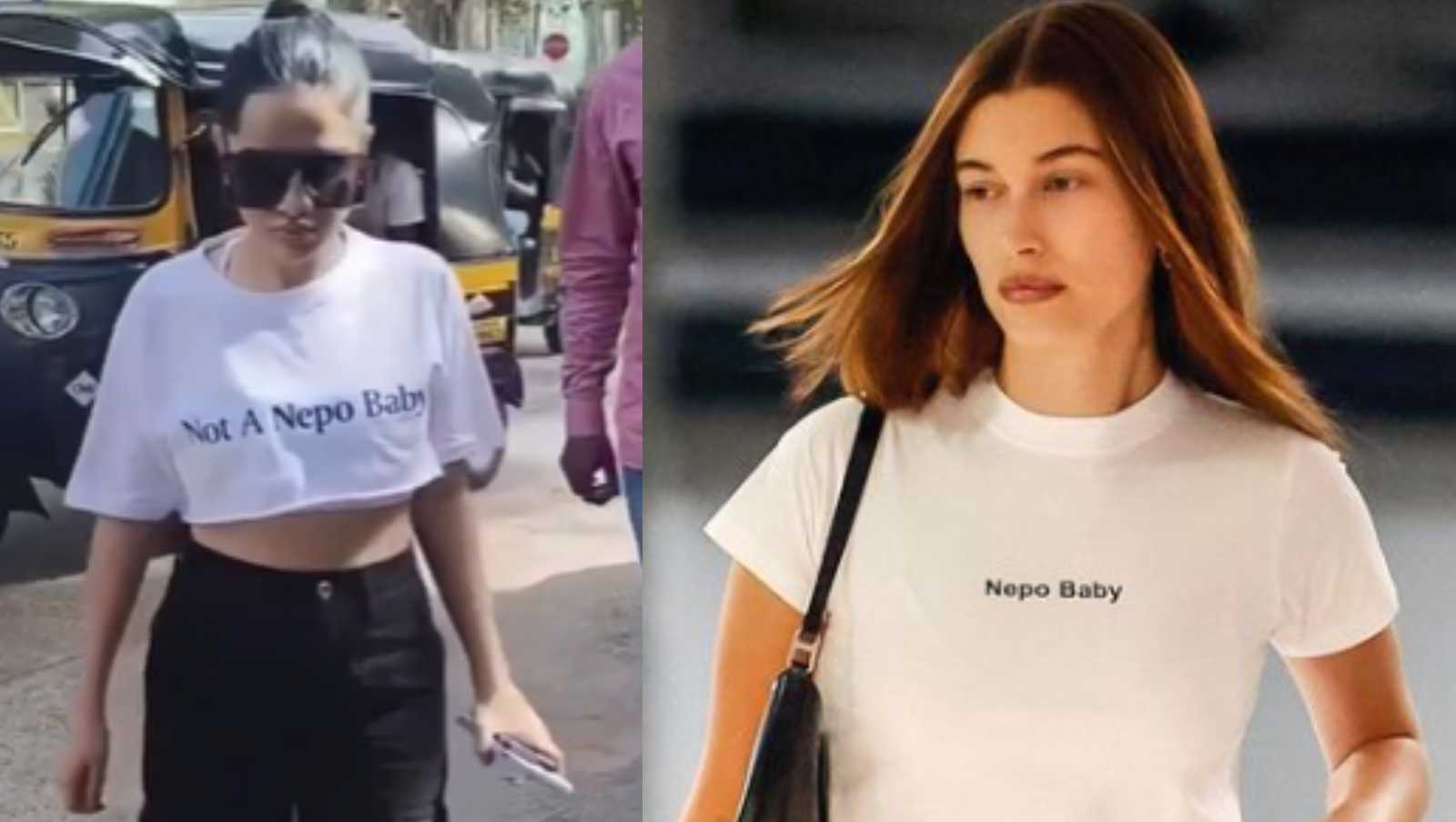 Urfi Javed gives a quirky twist to Hailey Beiber's 'Nepo baby' outfit as she strides away to file a complaint against minister Chitra Wagh