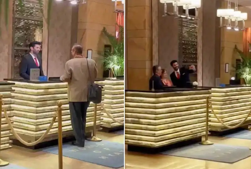 Aditya Roy Kapur leaves fans surprised by turning real hotel manager at a Mumbai hotel, netizens say 'isse accha promotion kya ho sakta hai'