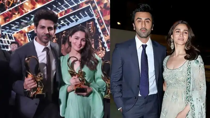 Alia Bhatt chills with Kartik Aaryan at award show; gives special shout out to husband Ranbir Kapoor at 2 am