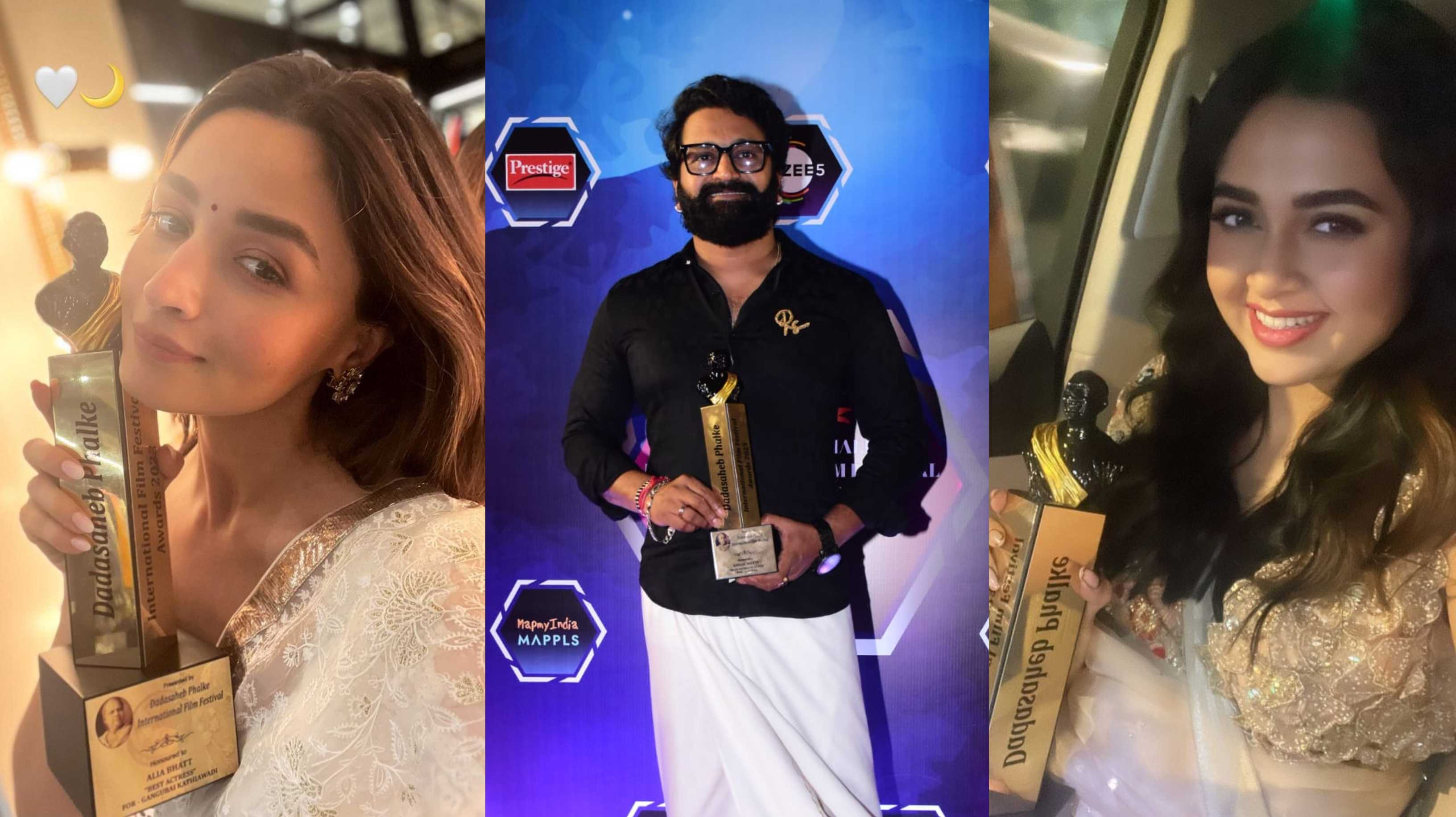 Dadasaheb Phalke Awards 2023 Winners List: Alia Bhatt, Rishab Shetty & Tejasswi honoured for their incredible work