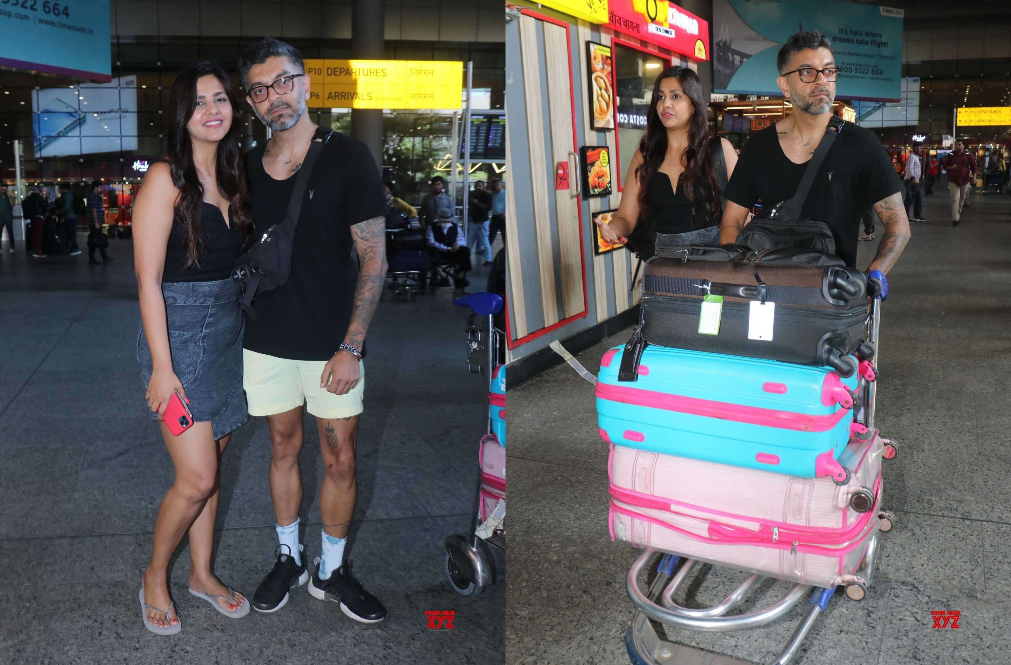 दलजीत कौर पहली बार मंगेतर निखिल पटेल के साथ एयरपोर्ट पर आई नजर, दोनों ने पैपराजी को दिए जमकर पोज़