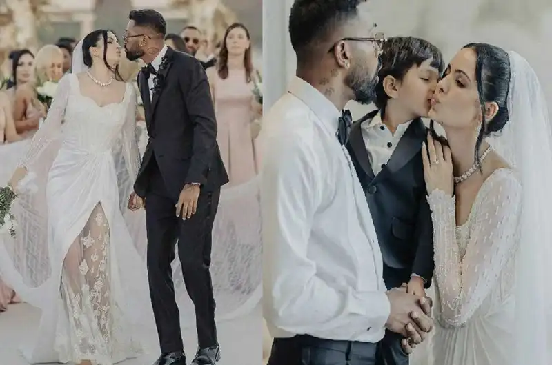 Hardik Pandya and Natasa Stankovic renew their wedding vows on Valentine's Day in a dreamy white wedding in Udaipur; See pics