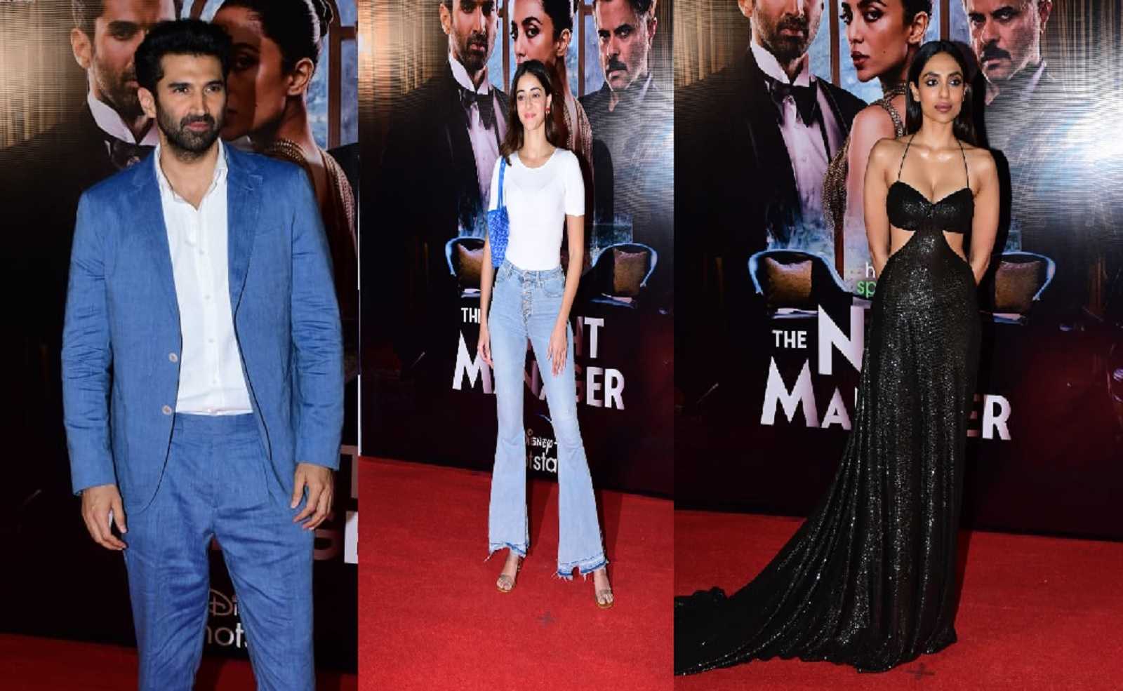 The Night Manager screening: Ananya Panday sparks dating rumors with Aditya Roy Kapur, Sobhita Dhulipala is all glam; see pics
