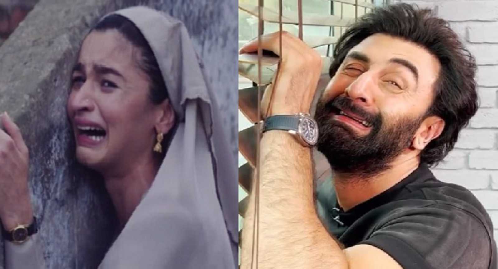 Ranbir Kapoor recreating Alia Bhatt's crying scene from Raazi will leave you in splits, seen it yet?