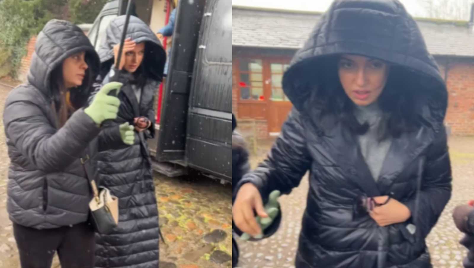 'Who watches her movies?' : Divya Khosla Kumar gets brutally trolled after video of her shooting amidst a rainy weather goes viral
