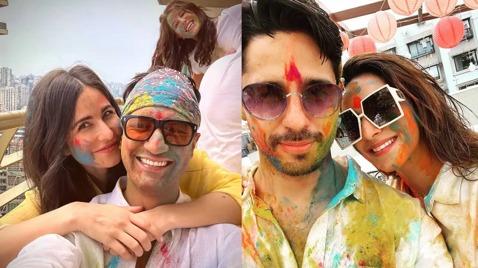 Holi 2023: From Katrina & Vicky to Sidharth and Kiara, celebs share a sneak peek of their colourful celebration