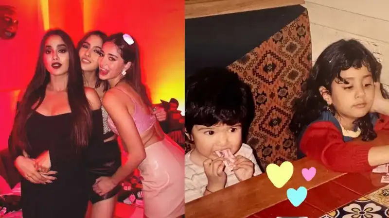 Ananya, Khushi and Shanaya wish birthday girl Janhvi Kapoor with unseen pics; Rajkummar, Shikhar shower love