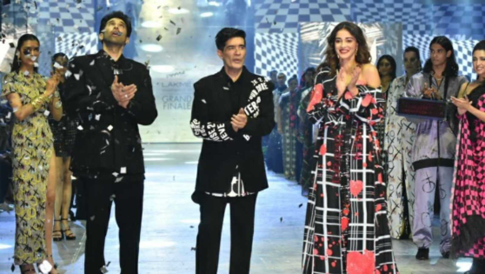 Aditya Roy Kapur, Ananya Panday and others set the ramp on fire at the Lakme Fashion Week, see pics
