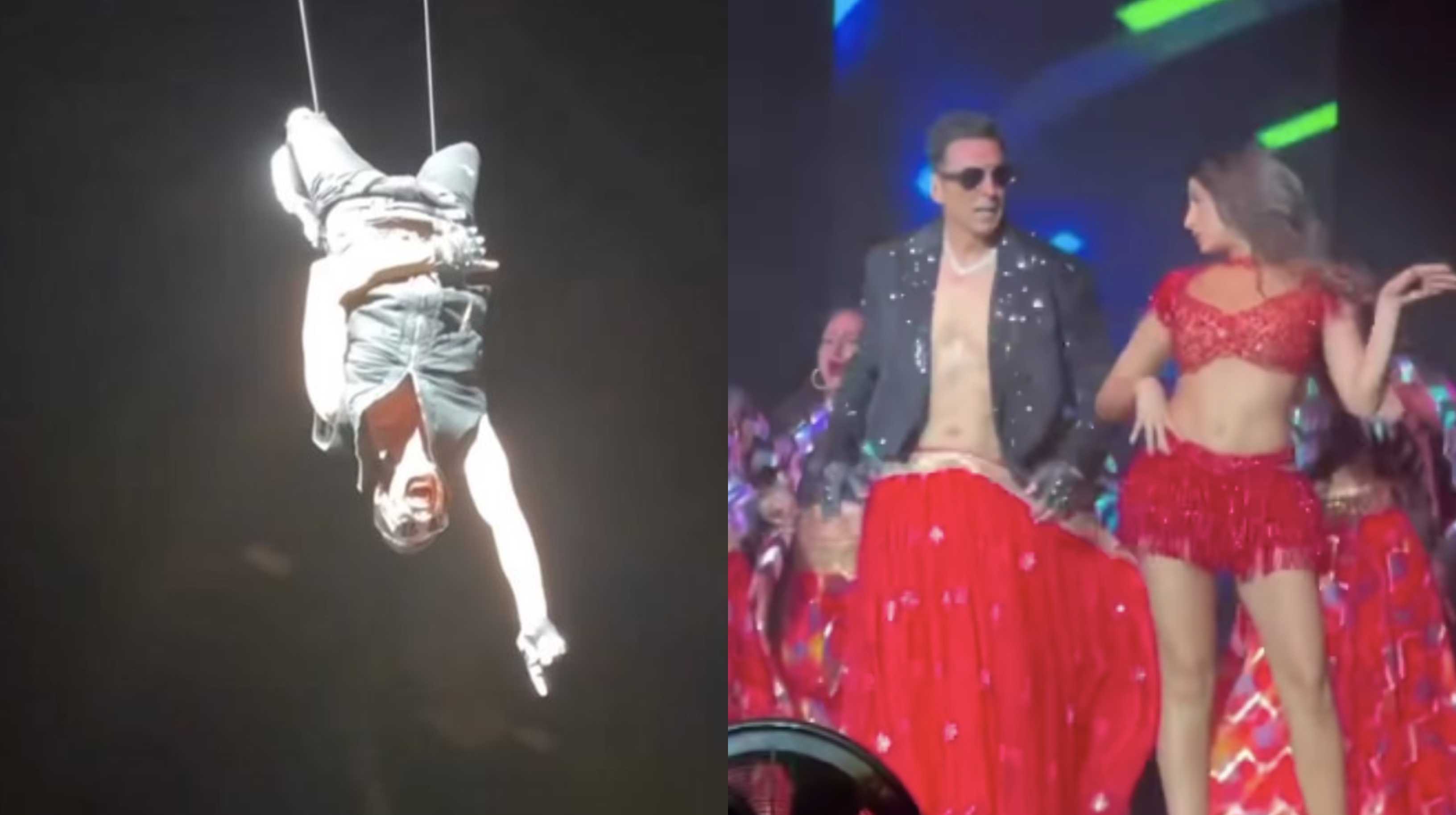 ‘Movie nahi chal rahi h toh..’: Akshay Kumar gets trolled for aerial act; netizens feel he can’t keep up with Nora