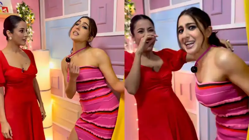 ‘Garmi zyaada nahi badh gayi’: Sara Ali Khan joins Shehnaaz Gill on her chat show, fans can’t get enough; watch