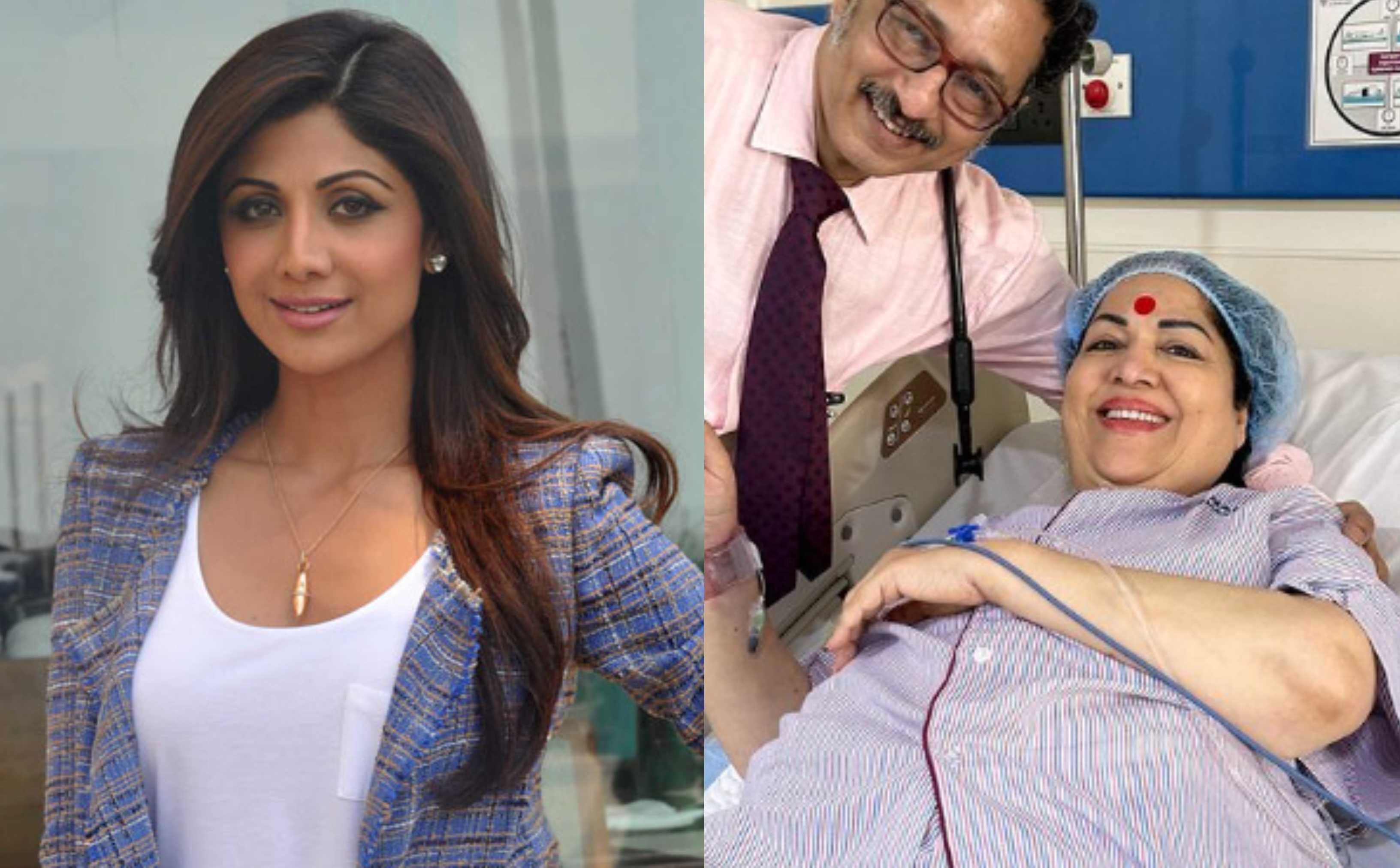 शिल्पा शेट्टी ने माँ की सर्जरी के बाद हॉस्पिटल के बेड से शेयर की तस्वीर, यूजर्स बोले -इतने मेकअप में सर्जरी...
