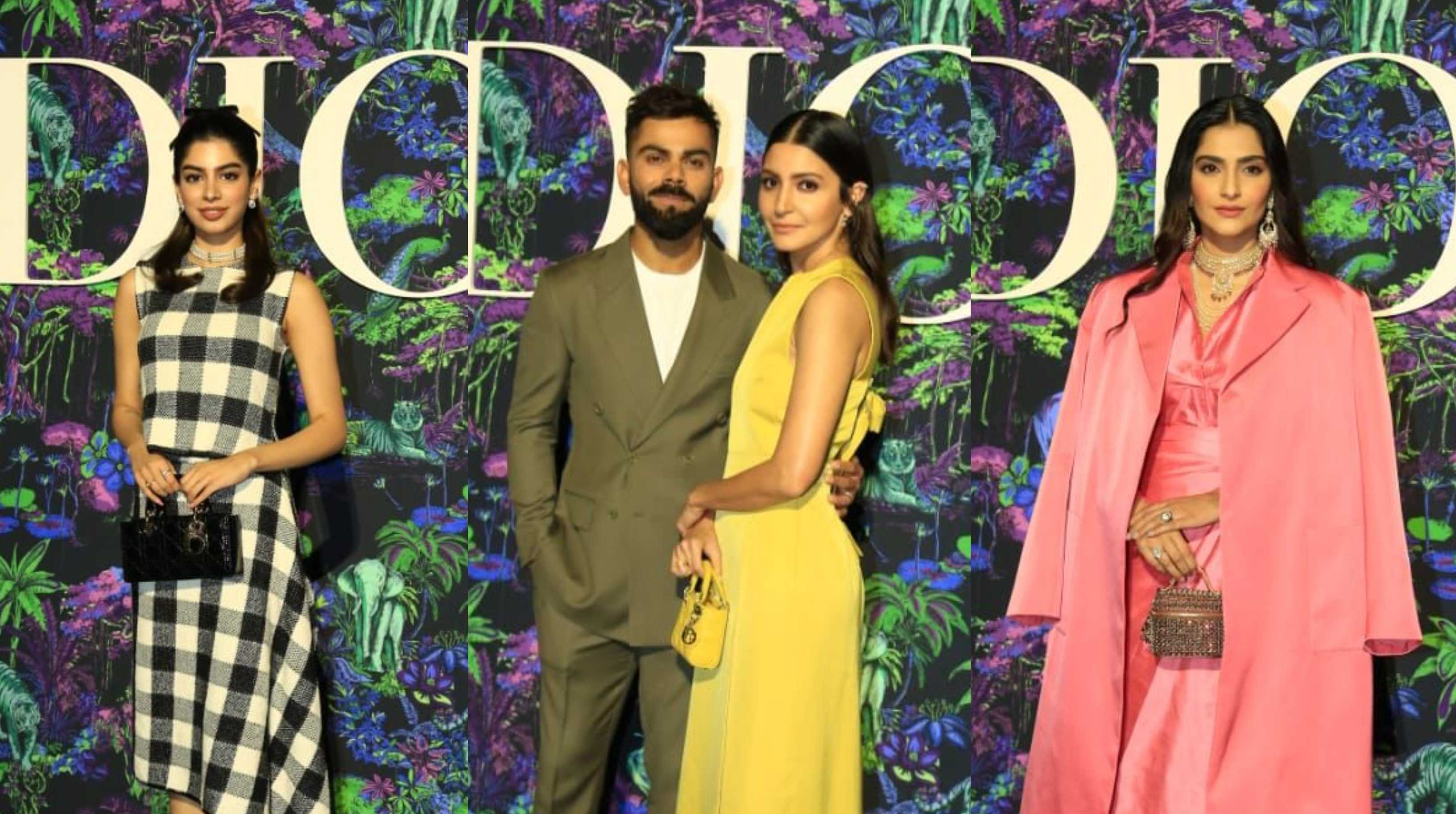 Anushka and Virat put their most stylish foot forward while Sonam and Khushi keep it chic at Dior show