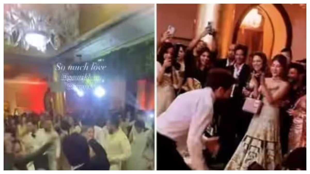 अलाना पांडे की शादी में गौरी खान का हाथ पकड़कर नाचते दिखें शाहरुख खान, वीडियो देख झूम उठें फैंस