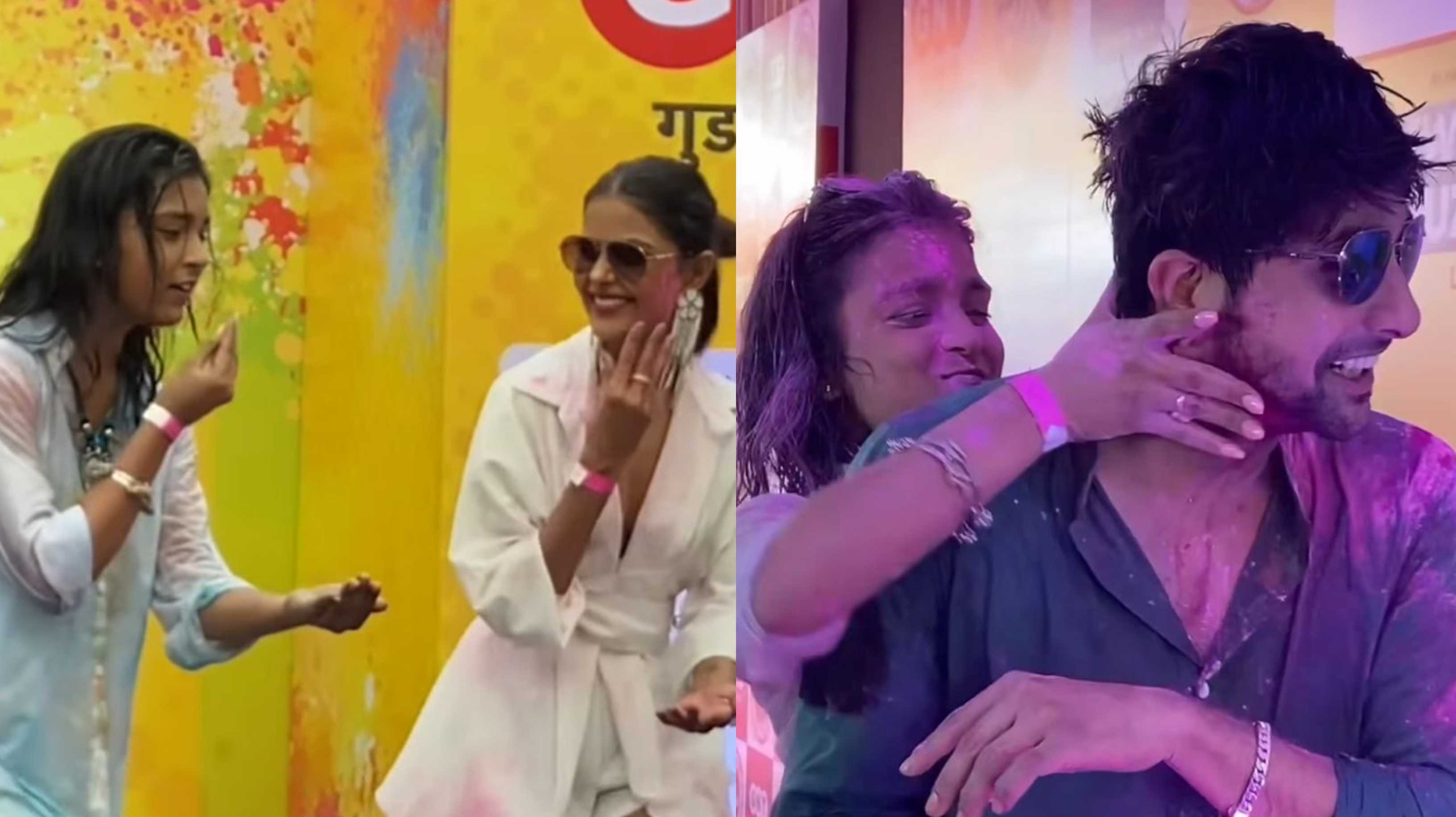 Sumbul Touqeer grooves with Priyanka Chahar Choudhary at Holi party, covers Fahmaan Khan in gulaal; watch