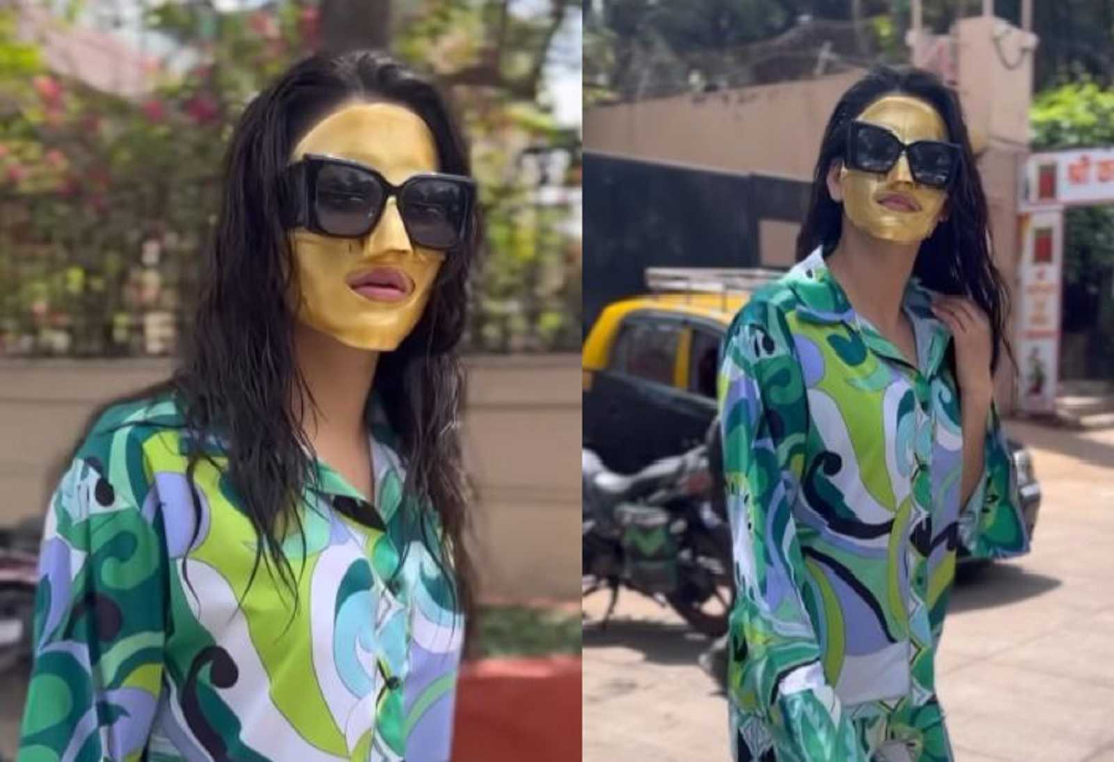 Urvashi Rautela looks unrecognizable as she steps out with face pack on, netizens mock 'Raj Kundra ki behen'