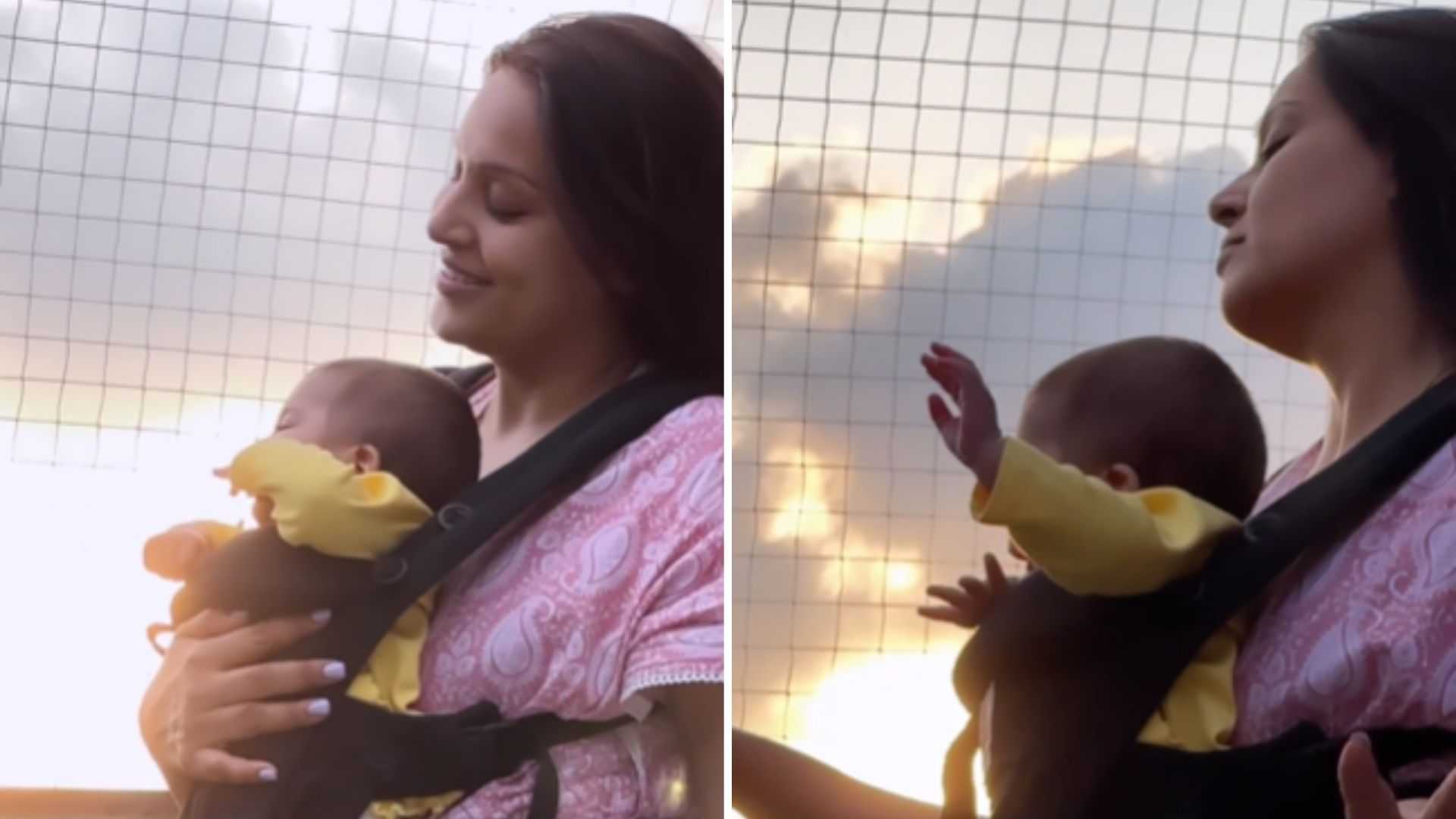 Bipasha enjoying the sunset with daughter Devi with a cute dance is winning the internet, seen it yet?