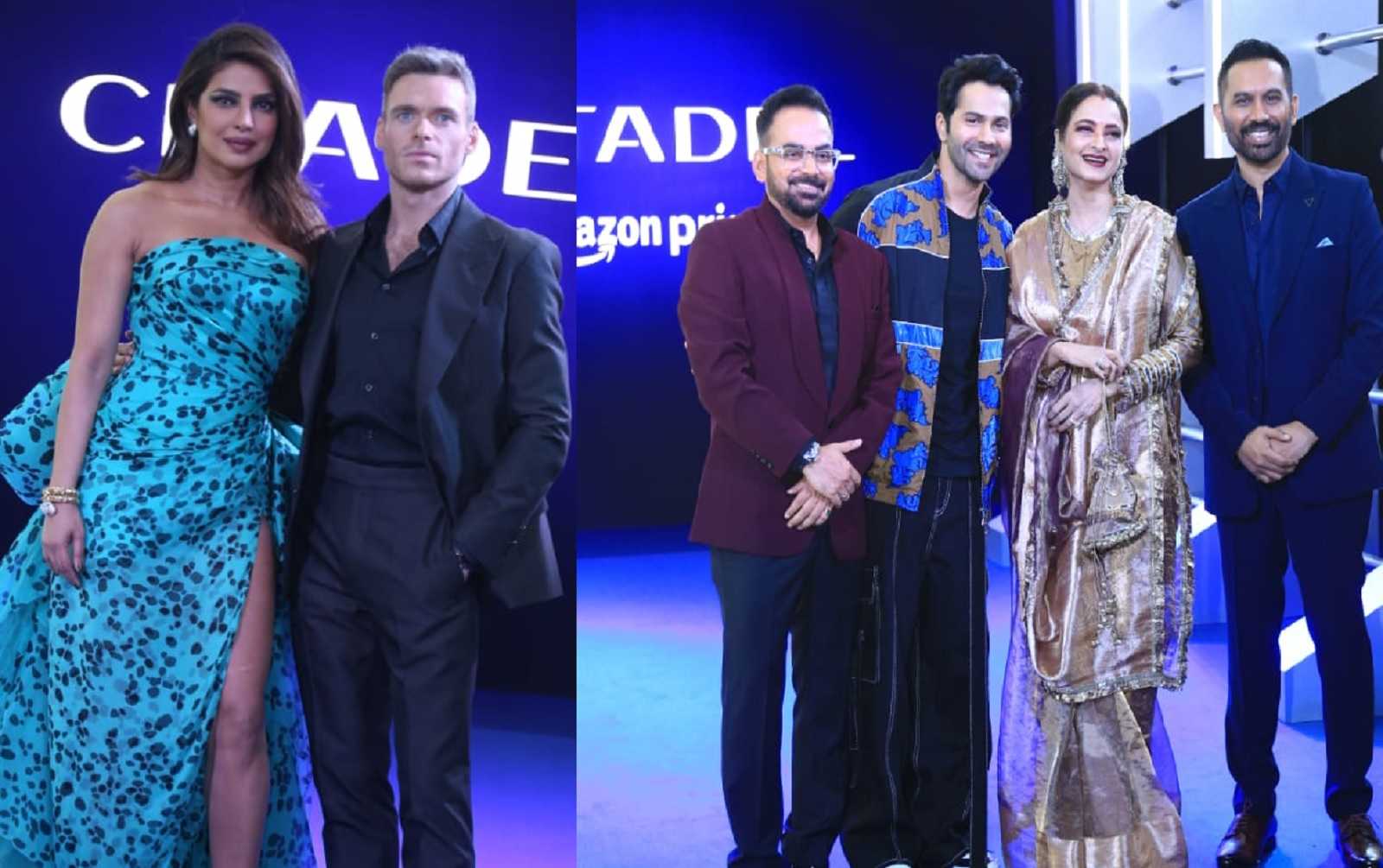 Citadel premiere: Priyanka Chopra Jonas stuns in teal dress; Varun Dhawan, Rekha, Nora Fatehi and others arrive in style