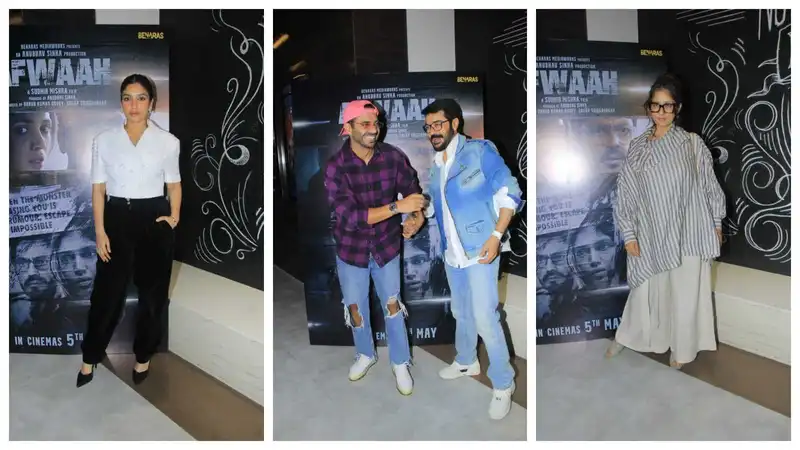 Afwaah screening: Bhumi Pednekar, Manisha Koirala, Aparshakti Khurana, Anurag Kashyap and others attend, see pics