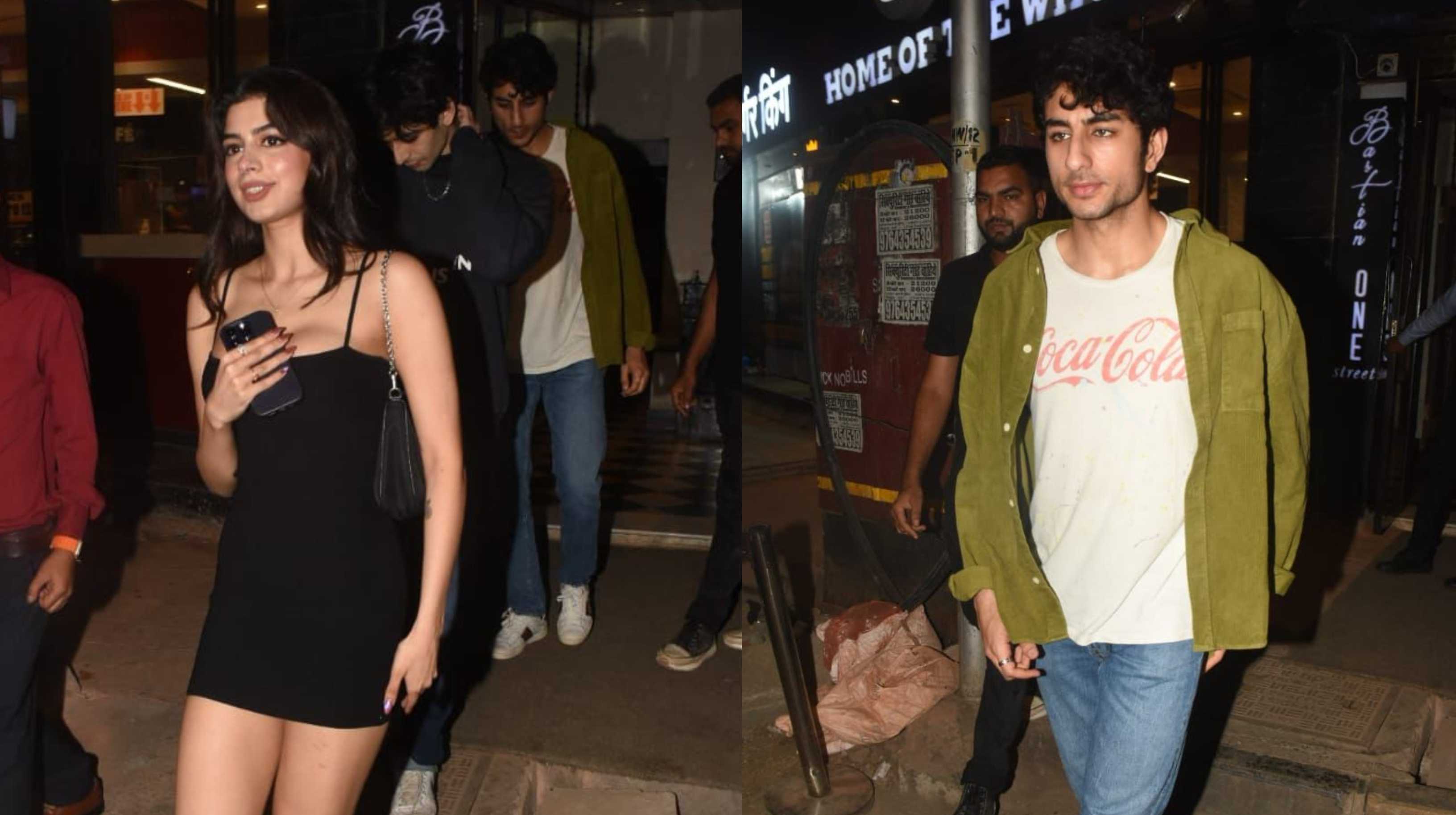 Ibrahim Ali Khan paints the town red with Khushi Kapoor amid link up rumours with Palak Tiwari; watch