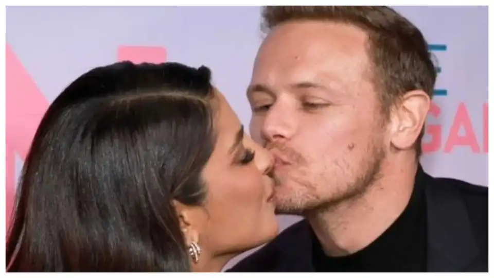 'Such tenderness between friends': Love Again star Sam Heughan kissing Priyanka Chopra Jonas on her nose leaves fans in awe