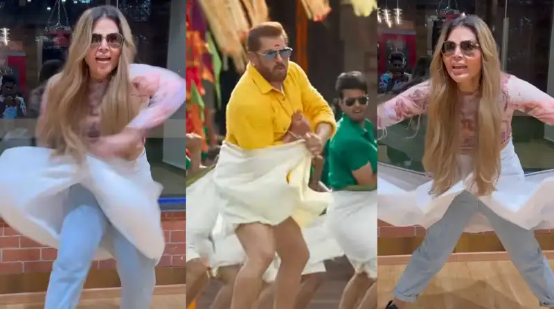 Rakhi Sawant promotes Salman Khan’s Kisi Ka Bhai Kisi Ki Jaan in a lungi; netizens ask ‘kaha gayi anxiety?’