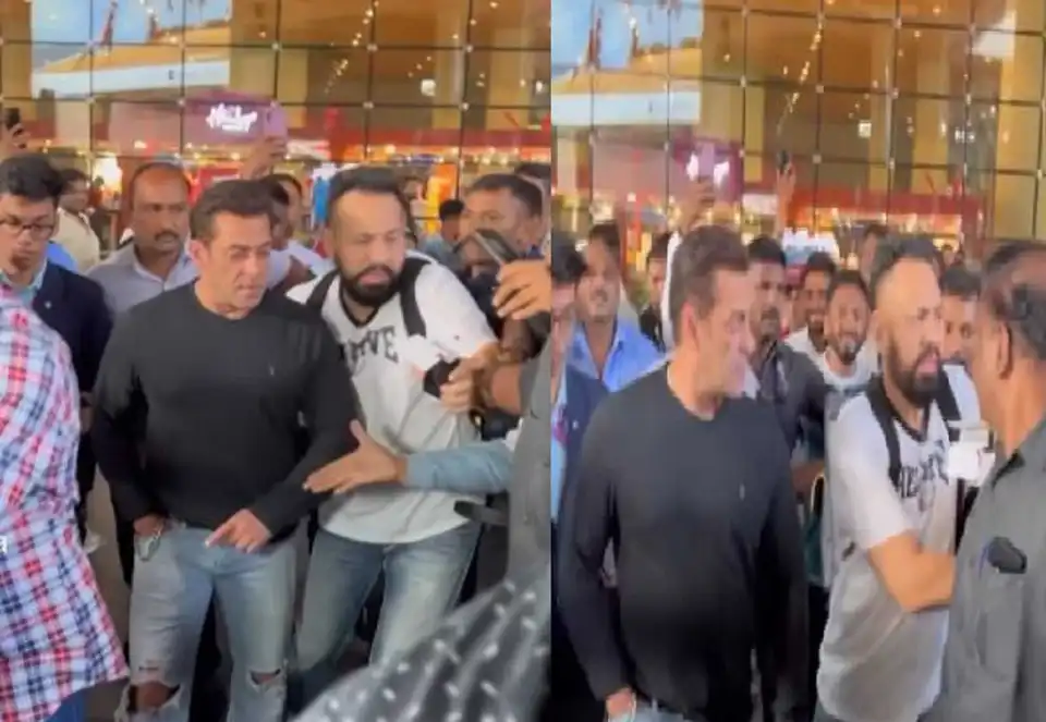 'Ye ghamand hi le dubega isko': Salman Khan gets furious over a fan trying to shake a hand with him, trolls have a field day