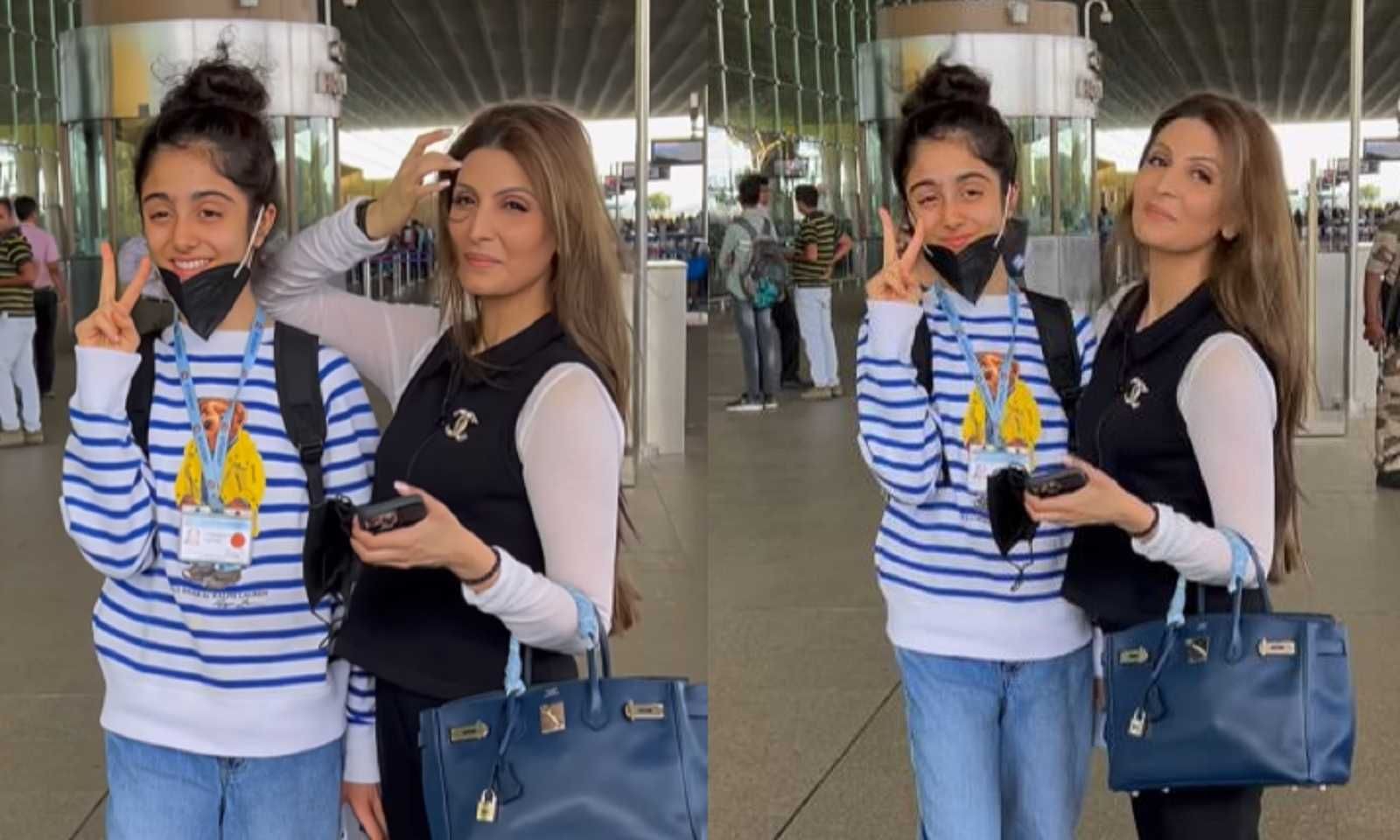 'One more nepo kid getting prepared?': Ranbir Kapoor's niece Samara Sahni posing with mommy Riddhima at airport triggers trolls