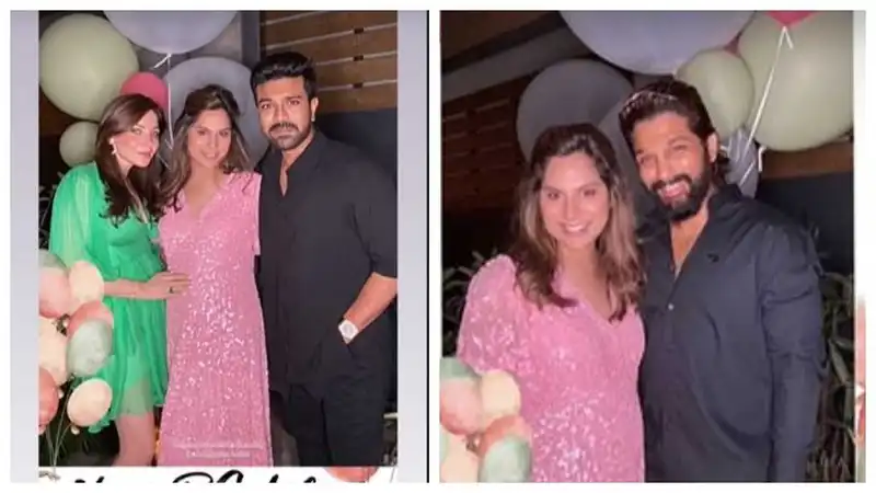 Ram Charan and Upasana Konidela enjoy their baby shower hosted by close friends, Allu Arjun & Sania Mirza join; see pics