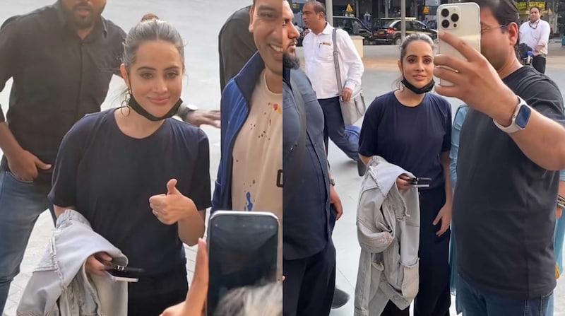 ‘Urfi Aaj barfi kyu lag rahi hai’: Urfi ditches bold outfits for a casual airport look, leaves netizens impressed