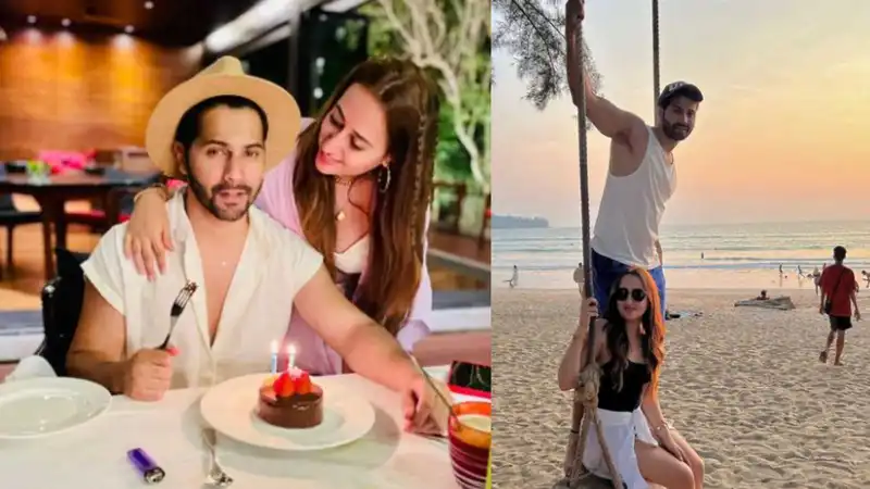 Varun Dhawan celebrates 36th birthday on a fun vacay with wife Natasha; Janhvi and Kiara drop cute wishes