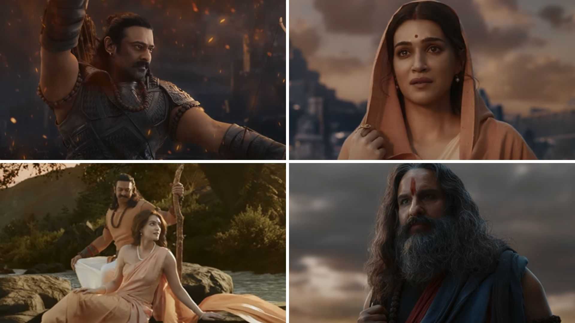 Adipurush trailer: राम के रूप में प्रभास का किया गया महिमामंडन, रावण उर्फ सैफ अली खान हुए साइड