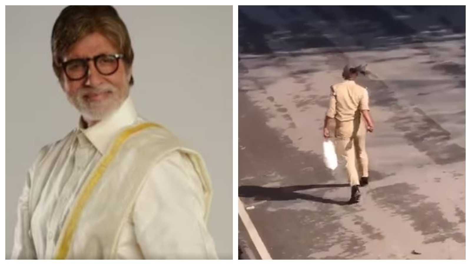 'Majak udana achi baat nhi': Amitabh Bachchan captures a video of a man using his hair like a fan, netizens react