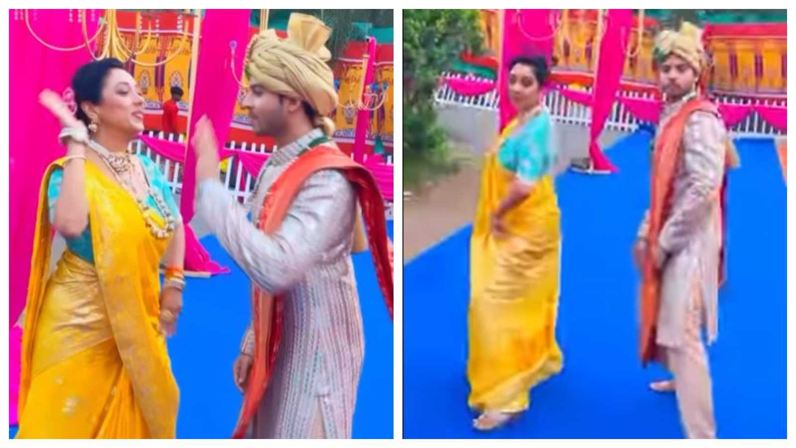 Anupamaa aka Rupali Ganguly shakes a leg with her onscreen son ahead of his wedding, netizens say 'Samar ki barbaadi'