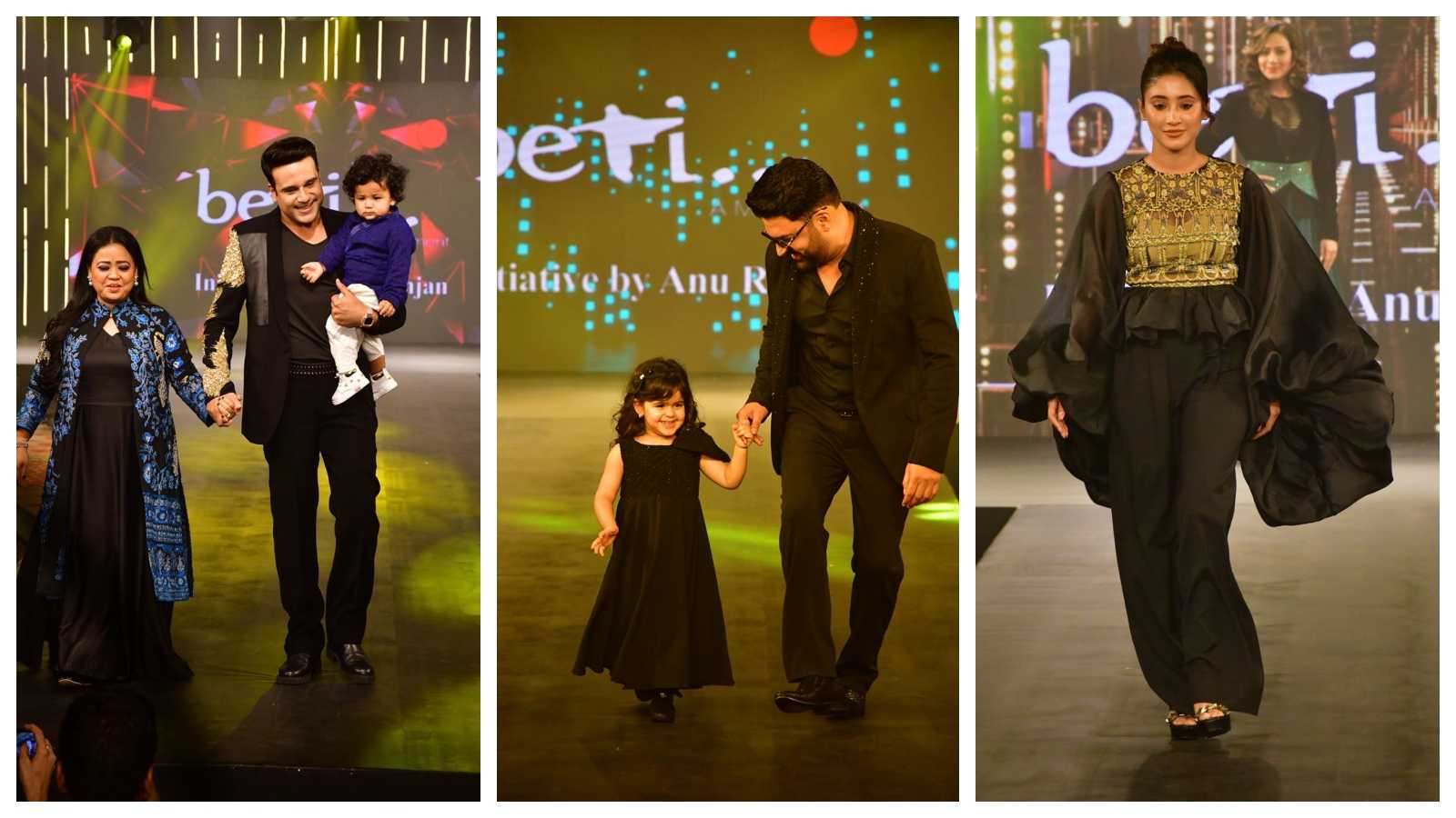 Bharti Singh and Kapil Sharma's kids make their debut on the ramp; Shivangi Joshi, Nia Sharma stun in black