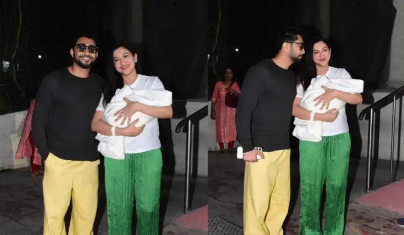 Gauahar Khan and Zaid Darbar make first public appearance with their son, fans say ‘cutest mom’; watch