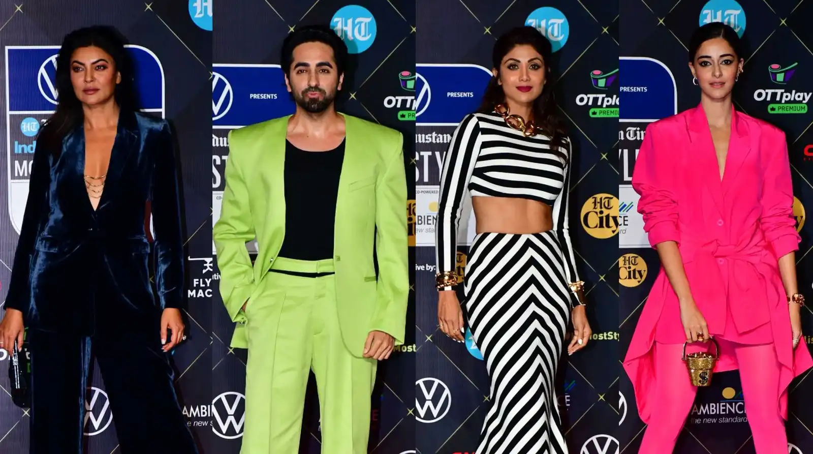 Sushmita, Shilpa and Raveena defy age; Ananya and Ayushmann go neon for HT India’s Most Stylish Awards