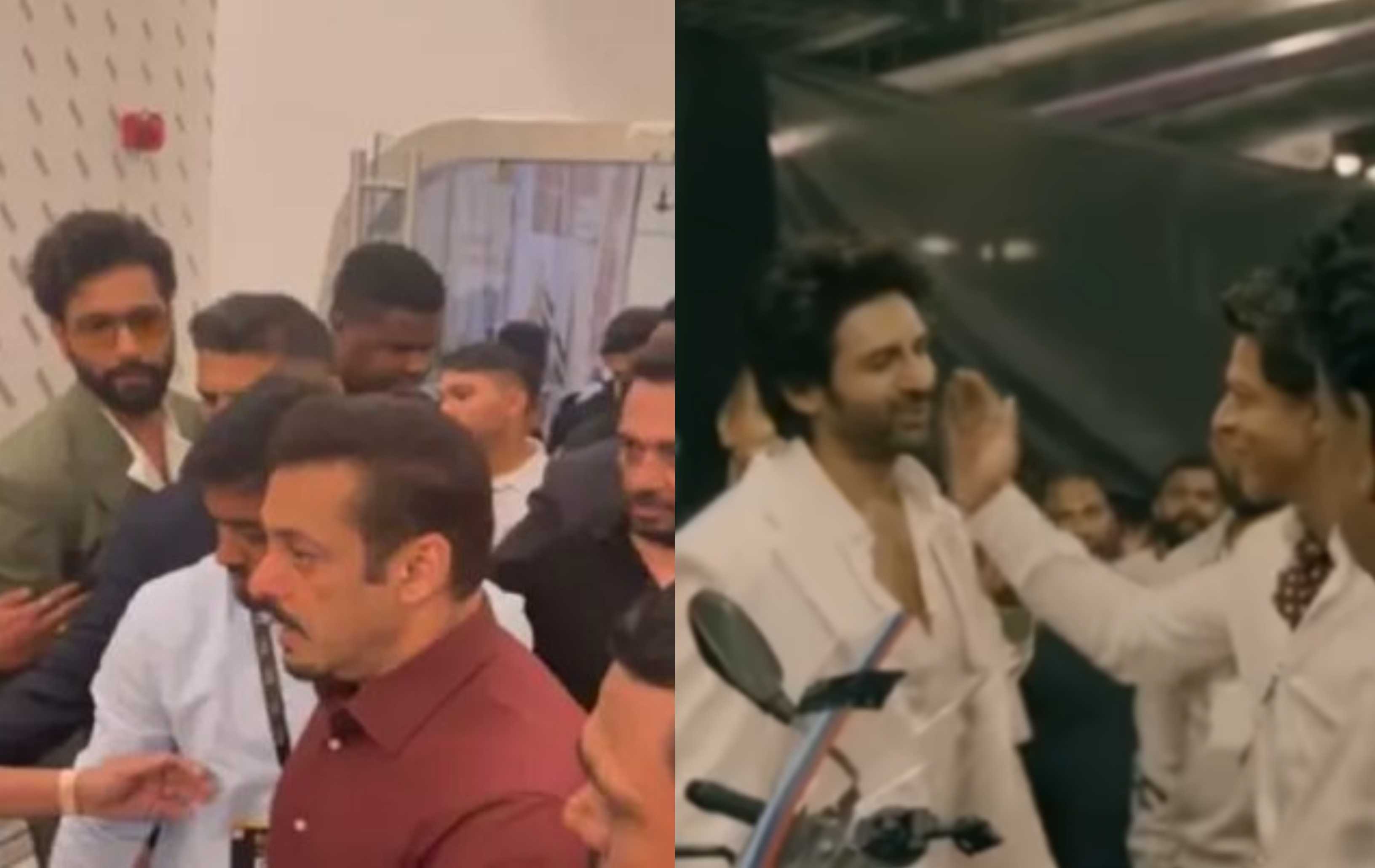 सलमान खान और शाहरुख़ में बड़ा अंतर इन दो वीडियो में, एक ने विक्की को इग्नोर किया तो दूसरे ने कार्तिक को लगाया गले