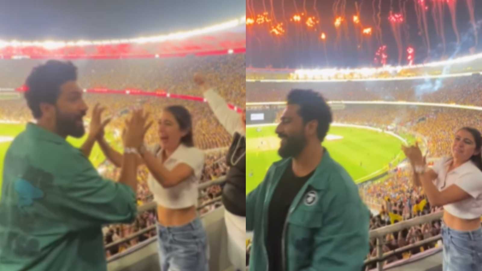 Sara Ali Khan And Vicky Kaushal Celebrate Csks Win At The Ipl 2023 Netizens Call Them 4783