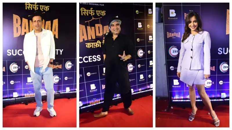 Sirf Ek Bandaa Kaafi Hai: Manoj Bajpayee, Neha Sharma, Pankaj Tripathi, Gulshan Devaiah and others attend success bash