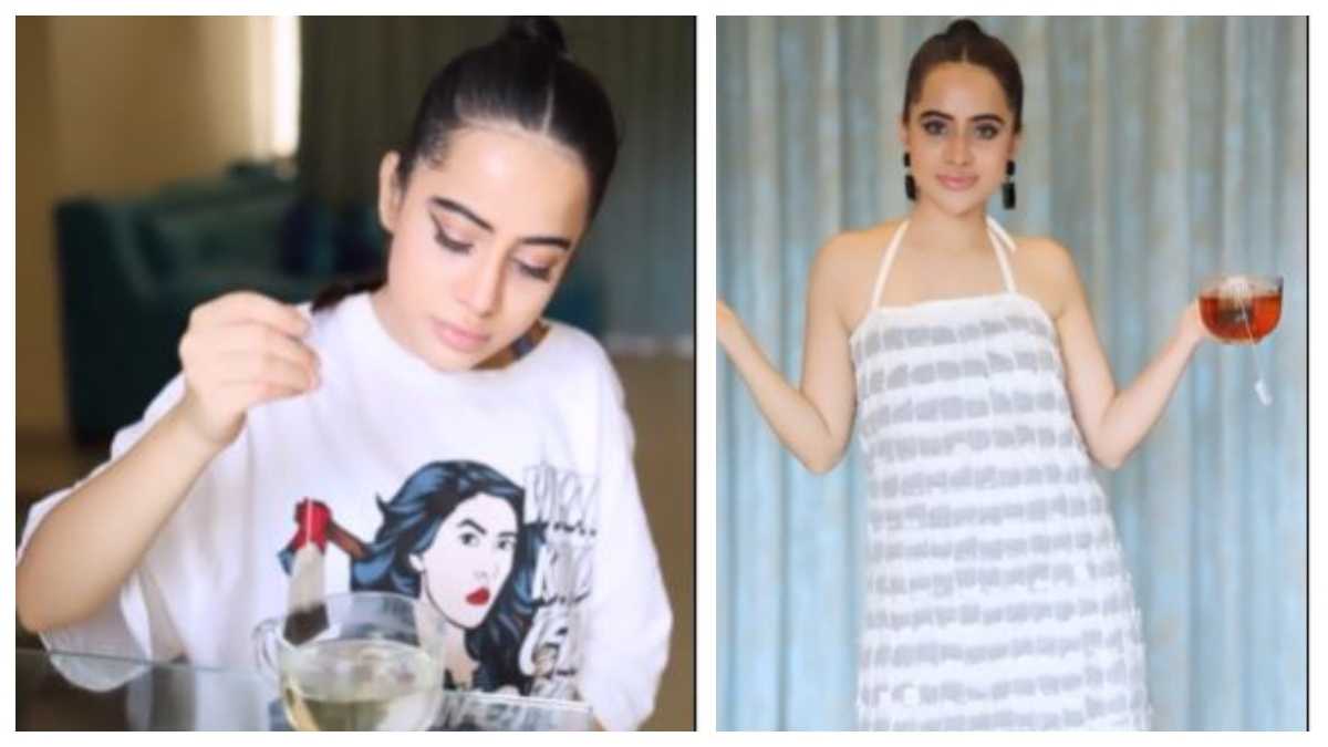 'Great creative concept': Uorfi Javed wears outfit made of tea bags, netizens laud her